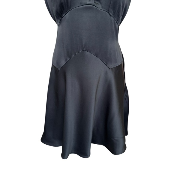 Dôen Miranda Mini Dress in Black Satin Medium - Picture 7 of 14